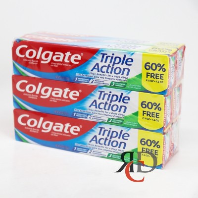 COLGATE TRIPLE ACTION 2.5oz+1.5oz 1CT